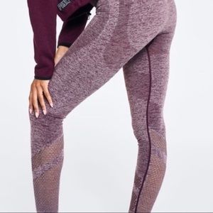 PINK Victoria's Secret Maroon Leggings